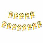 Banner Happy Birthday Ghirlanda Decor Aniversare, Tema Jungla, 2.5 m x 17 cm, Ropet