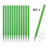 Set 50 Rezerve Roller Compatibile Pilot Frixion, 0.7 mm, Verde, Ropet
