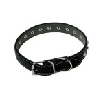 Zgarda caini cu strasuri, Latime 15mm, Negru, Ropet - imagine 2
