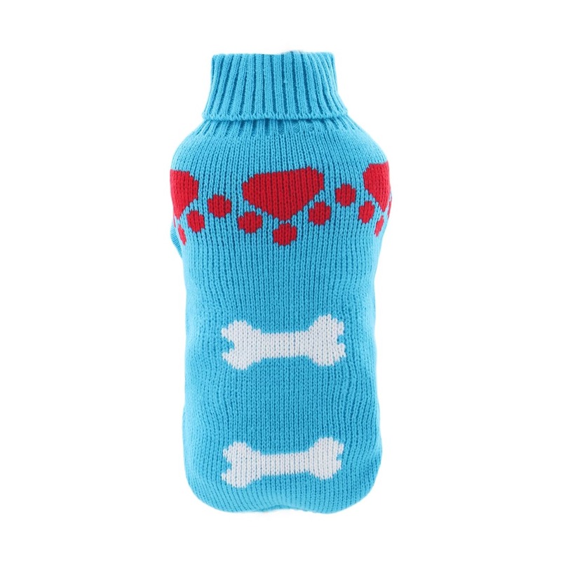 Pulover tricotat pentru caini Pulover tricotat pentru caini, Marimea S, R449, Ropet - imagine 1