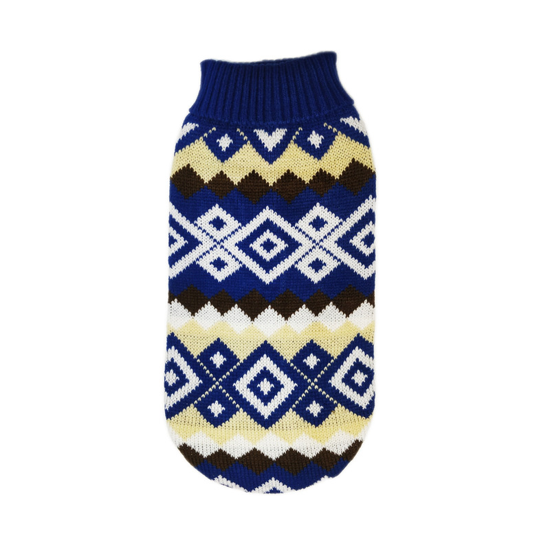 Pulover tricotat pentru caini Pulover tricotat pentru caini, Marimea L, R342, Ropet - imagine 1