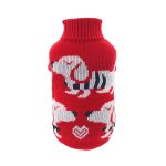 Pulover tricotat pentru caini, Marimea XXS, P123, Ropet