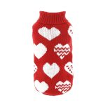 Pulover tricotat pentru caini, Marimea M, P31, Ropet