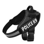 Ham pentru caini Police K9, marimea S, 40-60 cm, Negru