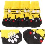 Sosete Ropet Antiderapante Pentru Caini, 4 buc, Albastru emoticon, Marimea L - imagine 2