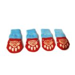 Sosete Ropet Antiderapante Pentru Caini, 4 buc, Rosu, Marimea S - imagine 2