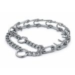 Zgarda Forta din Otel Cromat pentru dresaj 60cm / 4.0mm, Ropet