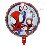 Balon Folie Spiderman Go Webs Go, 45 cm, Ropet - imagine 2