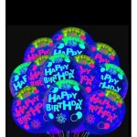 Set 10 Baloane Latex Transparente Happy Birthday, 30 cm, Ropet - imagine 4