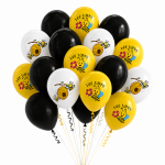 Set 20 Baloane Latex Albinute Bee Happy, Asortate, 30 cm, Ropet