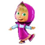 Balon Folie Masha si Ursul, 30 cm, Ropet