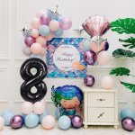 Balon Folie Cifra 8, Negru, 80 cm, Ropet - imagine 2