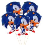 Set 5 Baloane Folie Sonic, 30 cm, Ropet