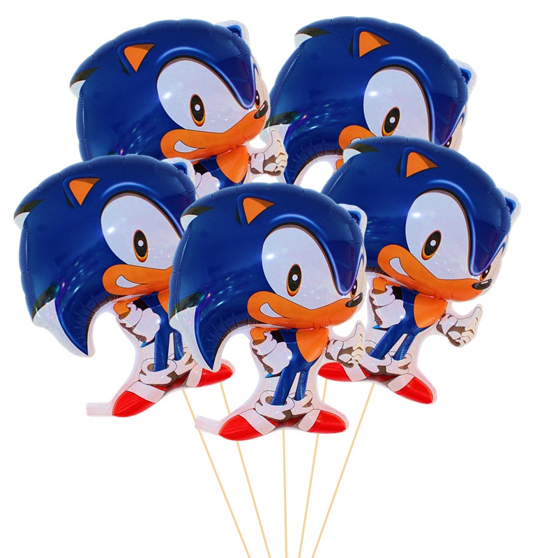 balon_folie_sonic_5 Set 5 Baloane Folie Sonic, 30 cm, Ropet - imagine 1