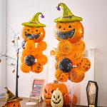 Set 5 Baloane Folie Dovleac, 45 cm – 88 cm, Pentru Halloween, Ropet - imagine 4