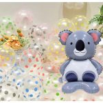 Balon Folie Cu Suport Figurina Ursulet Koala, 58 cm, Ropet - imagine 2